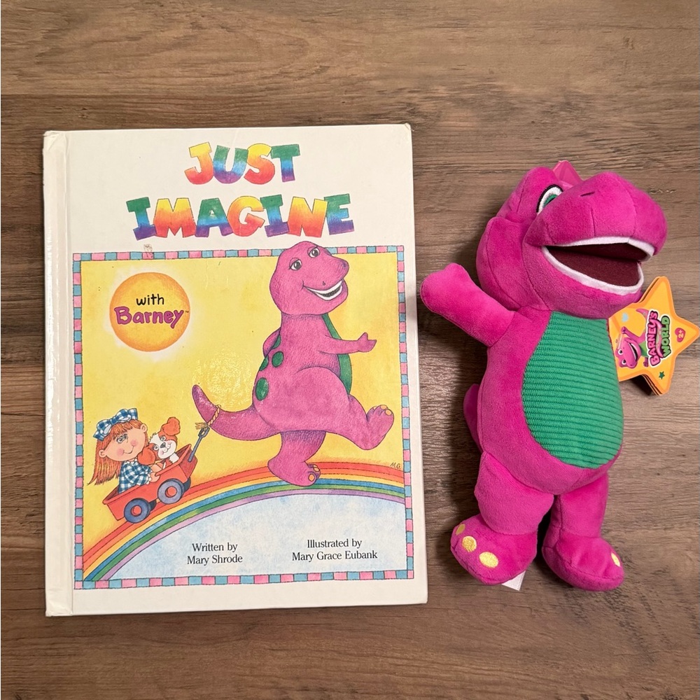 Barneys NWT Plush Toy and Vintage Book